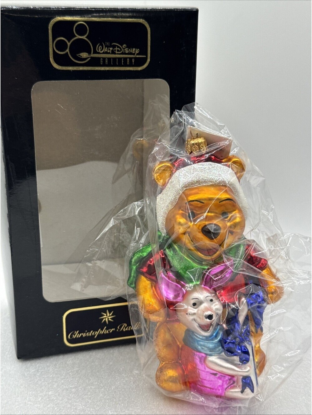 1995 Christopher Radko Disney Best Friends Pooh & Piglet 7" Ornament 1229/10,000